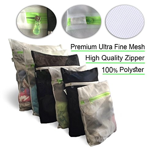 Mesh Laundry Wash Bags-1 XL, Large, Medium & Small for