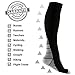 REEHUT Compression Socks Men & Women for Running, Nursing, Athletic(Grey, L/XL)