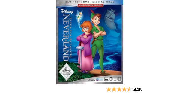 Amazon Com Peter Pan Return To Neverland Blu Ray Dvd Digital Copy Movies Tv