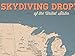US Skydiving Dropzones Map 18x24 Poster (Tan & Slate Blue)