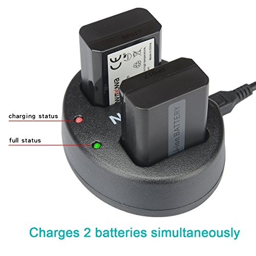 NP-FW50 Newmowa Replacment Battery (2 Pack) and Dual USB Charger for Sony NP-FW50 and Sony Alpha a3000,Alpha a6000,A6300,Cyber-Shot DSC-RX10,Cyber-Shot RX10 IV - Thumbnail 4