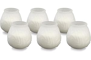 Sterno Euro-Venetian Wax Candle Pack - Decorative Candles for Centerpieces, Candle Set with Colorful Glass Candle Holder - Lo