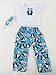 18 Inch Doll Clothes - Panda Bear Pajamas American Girl Dolls, T-shirt, Pj Bottoms, Eye Mask Are Included, Beautiful Fabrics With A Soft VelcroDOLL AND SLIPPERS NOT INCLUDED