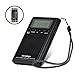 AM FM Pocket Radio,Portable Digital Radio Alarm Clock with 3.5mm Earphone Jack and Supporting Stereo Mode for Bedroom,Outdoor