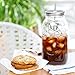Cold Brew Coffee Filter for DIY Cold Brew Coffee Kit, (Just add a Mason Jar) Includes Stainless Steel Filter, Coffee Scoop, and Stainless Steel Straw with Custom Lid | Fits 2 Quart Mason