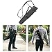 KRATARC Archery Dual Use Leather Back Arrow Quiver Hip Quiver Waist Hang Side with Hook (Black)