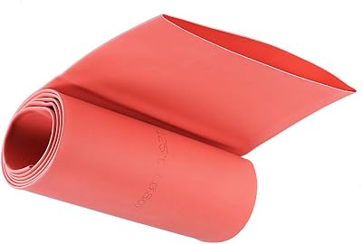 Unifizz Heat Shrink Tubing 80mm Dia 128mm Flat Width 2:1 Red 1m