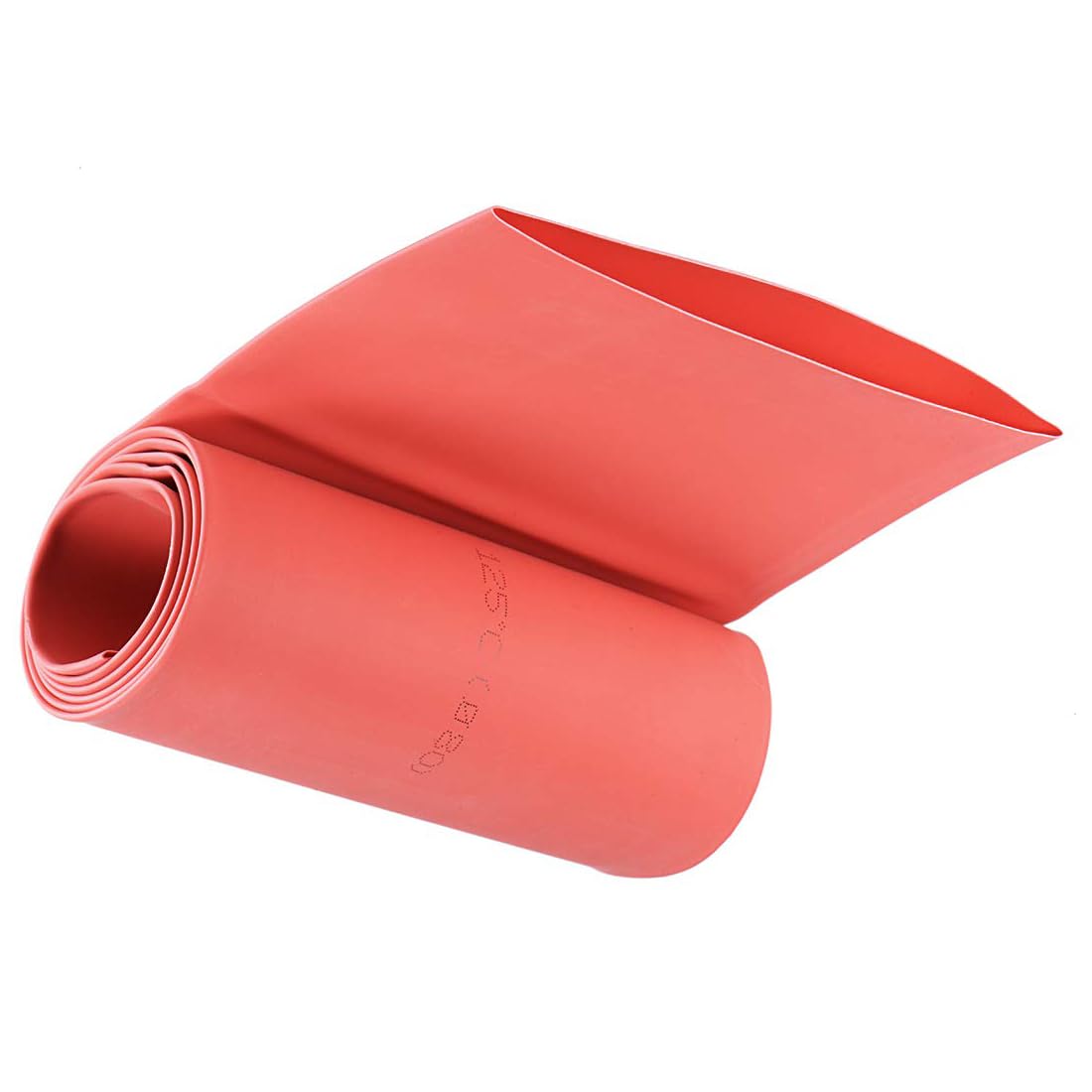 Unifizz Heat Shrink Tubing 80mm Dia 128mm Flat Width 2:1 Ratio Shrinkable Tube Cable Sleeve 1m - Red