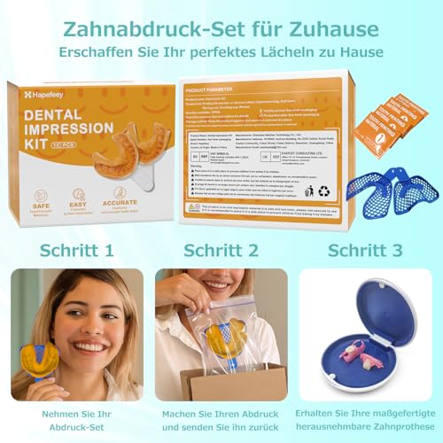 Custom Partial Dental Denture - Temporary Denture, Removable and Temporary Denture. Perfect fit and easy to use to recreate your smile at home (1 tooth)