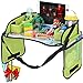 Innokids Kids Travel Tray Children Car Seat Activity Snack and Play Desk with Detachable Organizers for Car Plane and Baby Stroller (Fruit Green)