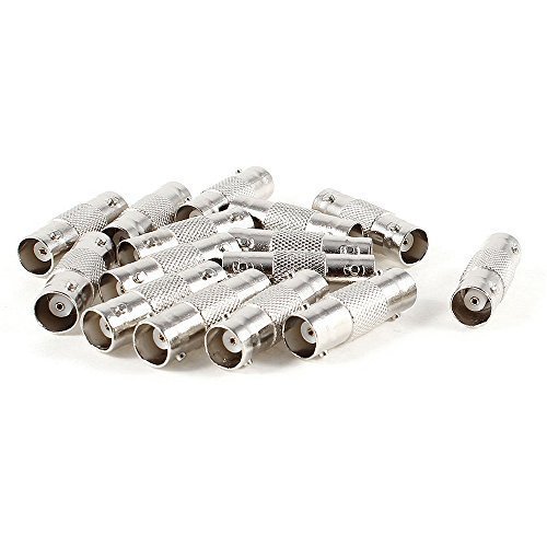 OdiySurveil(TM) 15 Pcs BNC Female to BNC Female CCTV Security Camera Adapter Straight Connector