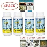 All-Purpose Quick Foaming Toilet Cleaner, Cleaning Detergent, Fast Effective Foaming Cleaner for Toilet Washing Machine Sink Floor Tile,Cleaning Solid Wiper Cleaning Tool (4PACK)