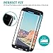Atill S7 Edge Black Tempered Glass Samsung Screen Protector 3D Curved Full Coverage Ultra Clear Shatter (Black)