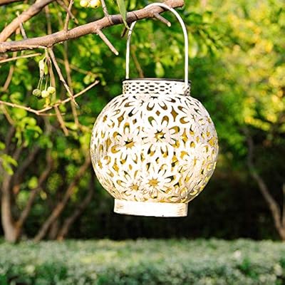 Walensee Solar Outdoor Lights, Hanging Garden Lantern for Patio, Yard. Metal Decorative Waterproof Table Lamp, Retro LED… 51c9jq6S L