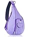 Waterproof Rope Sling Bag for Women, Chest Shoulder Backpack - 12 Multi-pockets