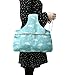 Unime Knitting Tote Bag Canvas Yarn Storage Organizer Bag for Knitting Needles, Yarn and Crochet Supplies (L16.5''×H9'') (Flamingo)