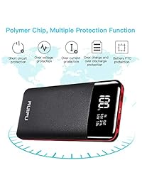 Power Bank Cargador portátil 2 salidas USB 24000 mAh batería externa de alta capacidad con pantalla LCD, compatible con teléfonos inteligentes, teléfonos Android, tabletas y más