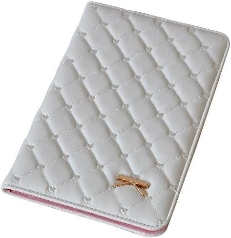 Frankfort Bow Faux Leather Smart Case Stand Cover for iPad Air Mini ( iPad Mini4 , white)