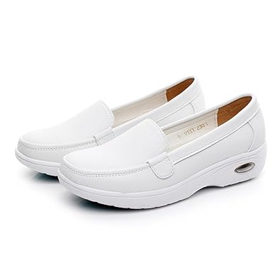 Amazon サニーサニー 婦人靴 ナースシューズ スリッポン 白