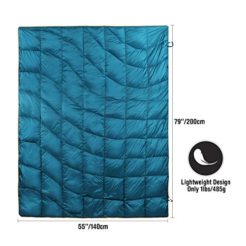 REDCAMP Down Camping Blanket, Packable Down Blanket Water Resistant