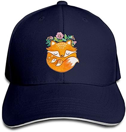 Unisex Fashion Sanwich Cap Fox Mommy Love Warm Heart Ultimate Popular Visor Hats Trucker Cap Cool Adjustable