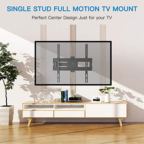 PERLESMITH TV Wall Mount Bracket Full Motion Single Articulating Arm