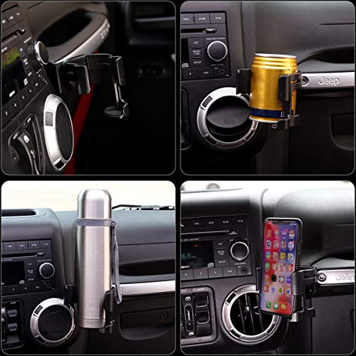 u-Box Jeep Wrangler Multi-Function Mobile Phone Water Bottle Mount Bracket (Jeep Wrangler JK 2011-2018)