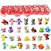 JOYIN 28 Pcs Kids Valentine Assembling Animal Toys Set Includes 28 Assembling Block Toy for Kids Valentine Classroom Exchange Party Favors, Valentine Gift Exchange, Game Prizes and Carnivals Gift