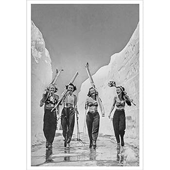 Amazon.com: Nude Resort Funny Vintage Ski Poster - 18 x 24 inches