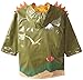 Kidorable Green Dinosaur PU All-Weather Raincoat for Boys With Fun Dino Spikes and Volcano, 4/5