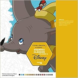 colorea y descubre el misterio disney amazon