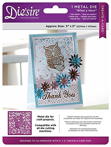 Create-a-Card What A Hoot Die'Sire Metal Dies, Multicolor