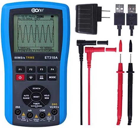 Eone Handheld Digital Oscilloscope Multimeter 6000 Counts 2in1 Mini-oscilloscope Automatic Waveform Multimeter With LED DC/AC VoltageCurrent,Resistance Capacitance FrequencyDiodes Duty Cycle Tests