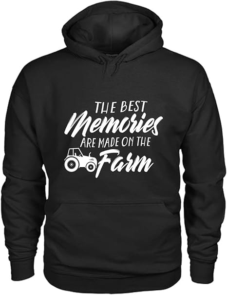 Amazon.com: The Best Memories are Made On The Farm Hoodies: Clothing
