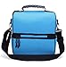 MIER Adult Lunch Box Blue Insulated Lunch Bag Large Cooler Tote Bag for Men, Women, Double Deck Cooler(Blue)