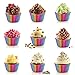 Joyoldelf Large Mini Muffin Pans - 24 Cup Silicone Bakeware Non Stick Muffin Tray, Bonus 100Pcs Random Paper Baking Cups Cupcake Liners