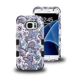 Samsung Galaxy S7 Case, LUXCA [Shock Absorb] Hybrid Dual Layer [Heavy Duty] Defender Protective Phone Cover Case for Samsung Galaxy S7- European Paisley