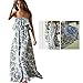 Fedi Women Summer BOHO Bandeau Cocktail Evening Party Long Maxi Beach Dress Sundress