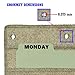 Wall Hanging Pocket Chart, Fabric Storage File Folder Organizer Holder, Cascading Organizing Hanger (2 Pack)