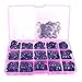 BESTCYC 75Pcs 10/12/14/16/18MM 5 Sizes in a Box Black Plastic Safety Eyes and Noses Set for Teddy Bear Doll Animal Puppet Craft