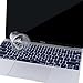MOSISO Silicone Keyboard Cover Protective Skin Compatible with MacBook Pro 13 inch 2017 2016 Release A1708 Without Touch Bar & Compatible with MacBook 12 inch A1534, Dark Navy