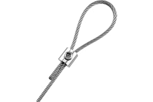 10pcs for 2mm Wire Rope Clamp Stainless Steel Cable Copper Metal Suspension Clips Adjustable Screw Fixing Hardware Accessorie