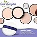 5Pcs Loose powder Puff, HNYYZL 3.15 Inch Ultra Soft Velour Smooth Makeup Powder Puffs With Ribbon Band Handle for Face Makeup, Foundation Powder