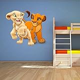 Lion king, Simba, Nala 3D Window View Decal Graphic WALL STICKER Art Mural 18
