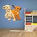 Lion king, Simba, Nala 3D Window View Decal Graphic WALL STICKER Art Mural 18