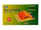 CatchClear FLY-STUCK - Trap Flies Moths Fruit-Flies - Disposable Non-Toxic Sticky Glued Paper - Value Pack of 10 (8