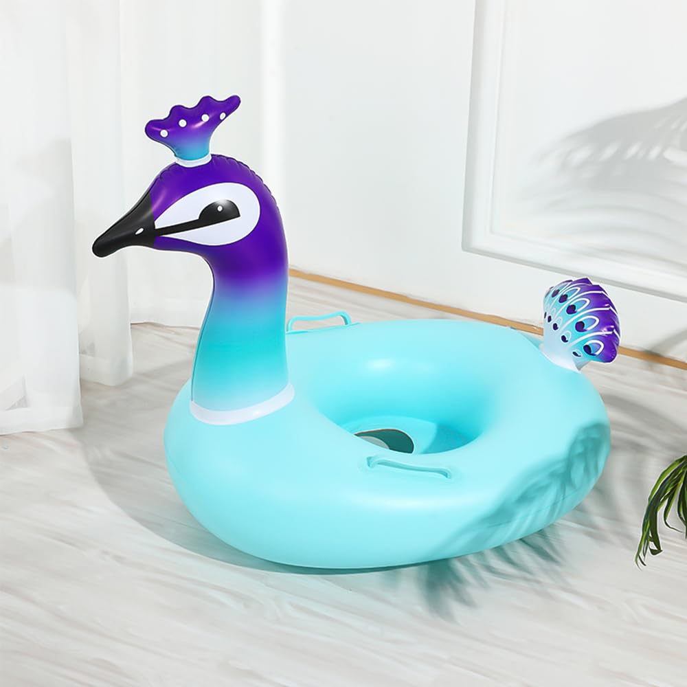 Cockatoo SF01-PEACOCK Swimming Floats for Kids, Environmental Protection PVC Material, PVC Carry Bag 4