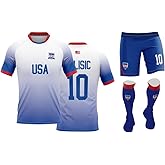 AZENCA Soccer Fans Training Kids Jersey, National Teams Football Custom Jersey For Children