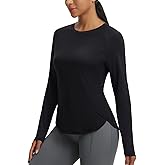 baleaf Women's Long Sleeve Workout Tops Running Cooling Shirts UPF 50+ Soft Quick Dry Lightweight Atheltic Gym Outdoor Hiking