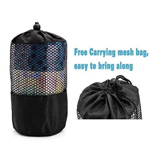 image for Leyeet Yoga Mat Towel Microfiber No-Slip Yoga Mat Cover Towels Sweat A